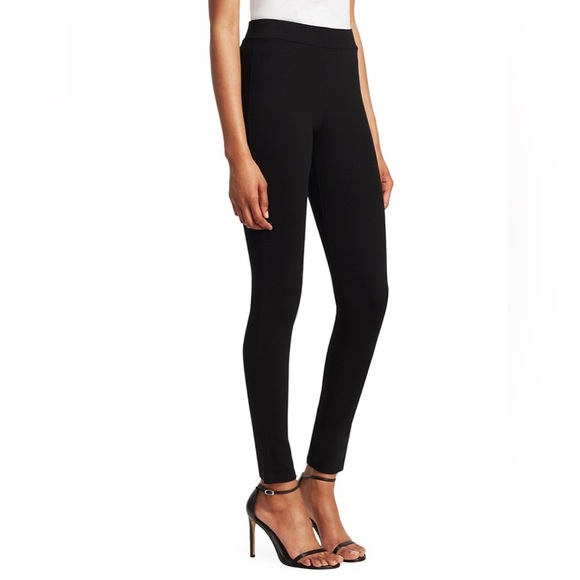 THEORY women’s black Shawn C Fixture Ponte Leggings size medium - Picture 10 of 13